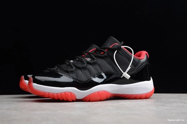 Jordan Retro  11 Low Black 528895-012 Air Red "Bred" mens 0523